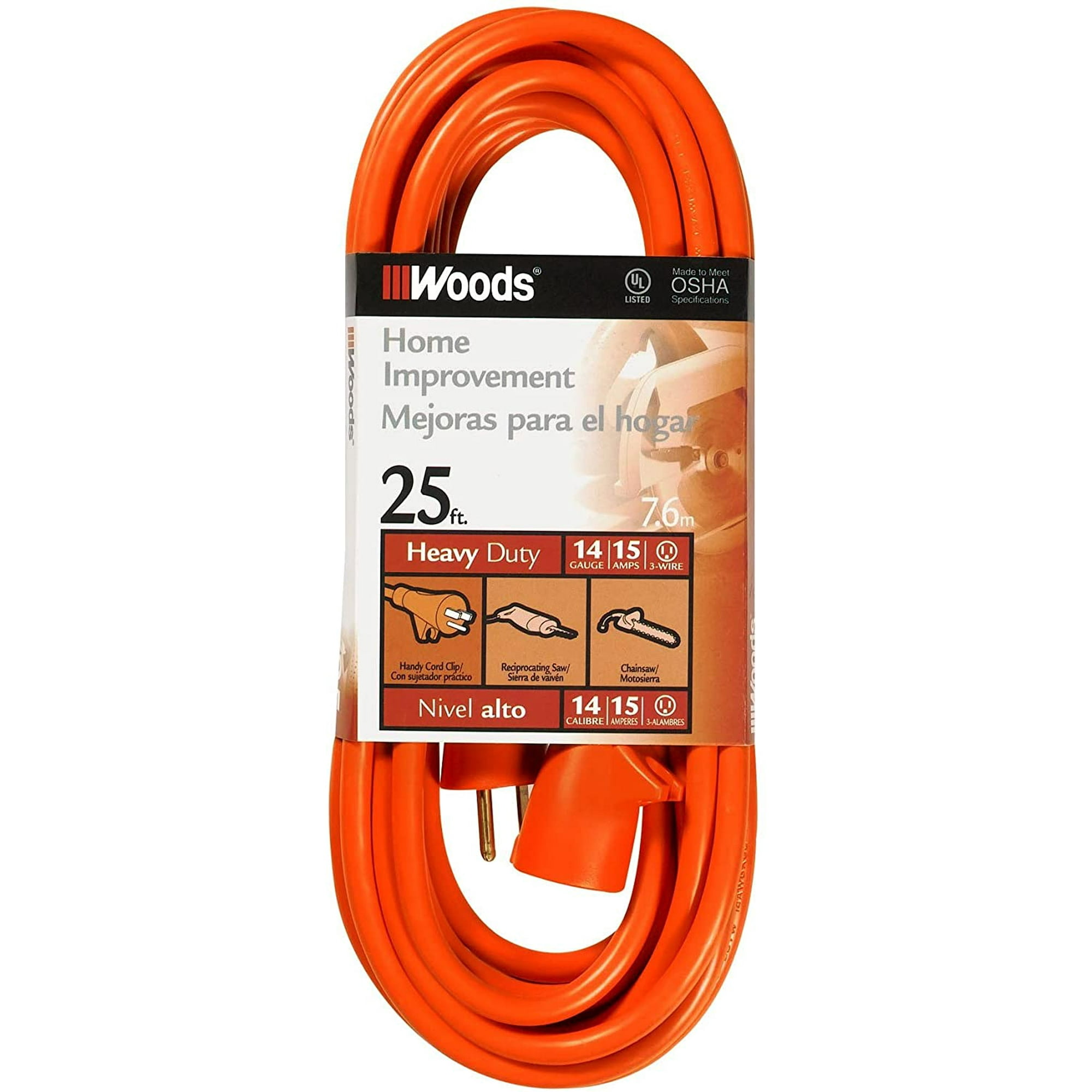 14/3 25 Orange Extension Cord 